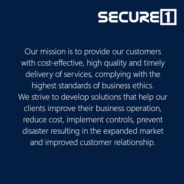Secure1 Mission